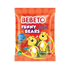 BEBETO Jelly Gum Funny Bears (80g), image 
