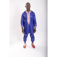 African Collection - Ghana, Title: Orange Hemd lang / Hose Gummibund (100x54), image 