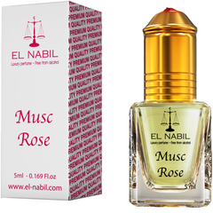 Misk, Musk Musc Rose von El Nabil - blumig, Vanille, Jasmin und Rose, Roll-on, 5ml, image 