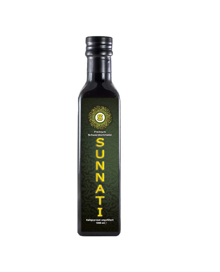 Premium Schwarzkümmelöl von Sunnati -  ungefiltert, 250 ml, Inhalt: 250, image 