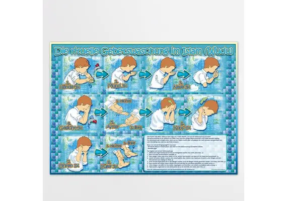 Poster XL Gebetswaschung im Islam, image 