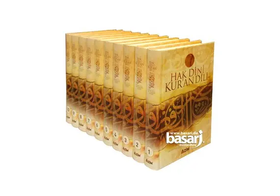 Hak Dini Kuran Dili Elmali Tefsiri Samua 10 Cilt Takim, image 