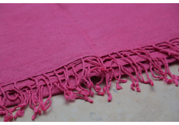 Hijab, Kopftuch, Schal in 210cm x 80cm aus 100% Handarbeit in verschiedenen Farben, Farbe: Rose Indian, image 