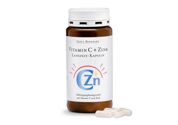 Vitamin C+Zink Langzeit-Kapseln 180 Kapseln, image 