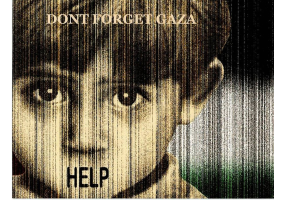 Don't forget Gaza - Postkarte - PK13, image 