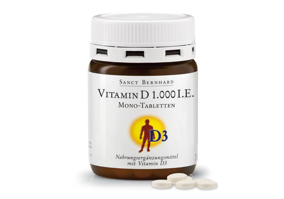 Vitamin D 1.000 I.E. Mono-Tabletten, image 
