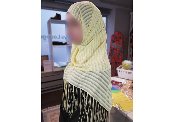 Hijab - Schal aus Satin, Title: Schal Gelb, image 