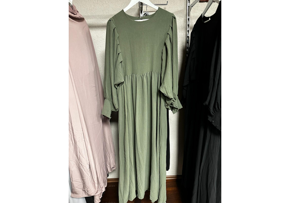 Hochwertige Abaya, Farbe: Oliven, image 