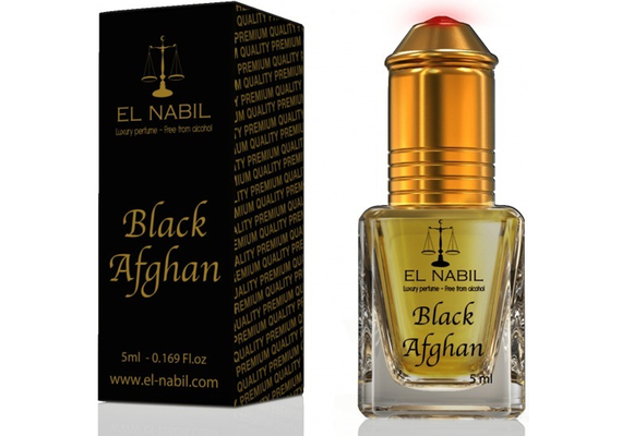 Misk, Musk Black Afghan von El-Nabil - Harzig-süßliches Aromenholz, alkoholfreies Parfüm mit Roll-on, 5ml, image 