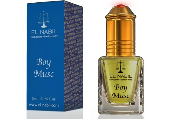 Misk, Musk Boy von El-Nabil - Frisch und prickelnde florale Duftnote, Roll-on, 5ml, image 