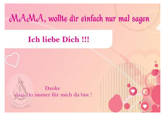 Postkarte, Grußkarte "Mama - Ich liebe dich" - DIN A5, Hochglanz, image _ab__is.image_number.default