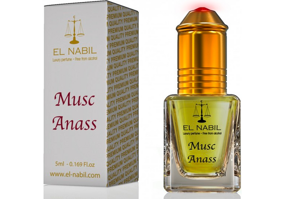 Misk, Musk Anass von El Nabil - fruchtig und frisch, Roll-on, 5ml, image 