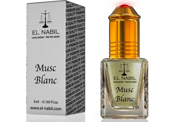 Misk, Musk  Blanc von El Nabil - blumiger Duft mit Moschus und Vanille, Roll-on, 5ml, image 