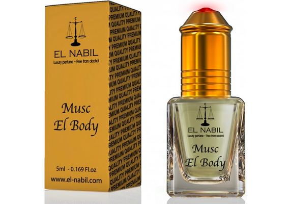 Misk, Musk El Body von El Nabil - weißer Moschus mit einer blumigen Note, Roll-on, 5ml, image 