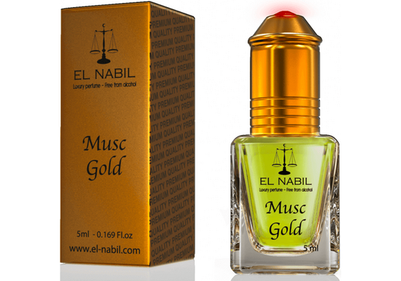 Misk, Musk Gold von El Nabil - blumig aus Jasmin und Orangen, Roll-on, 5ml, image 