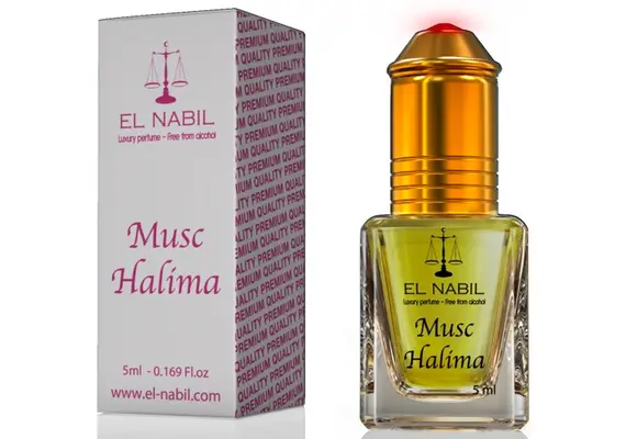 Misk, Musk, Musc Halima von El Nabil - holziges Karamell mit Bernstein und Moschus, Roll-on, 5ml, image 