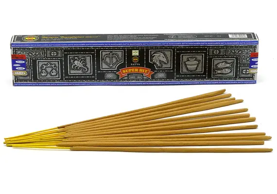 Nag Champa Satya Super Hit Räucherstäbchen aus Indien von Satya, 15g (ca. 12 Stäbchen), image 