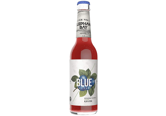 Elephant Bay Ice Tea Blueberry , Eistee Blaubeere in Glasflasche, 330ml, Geschmacksrichtung: Blueberry, image 