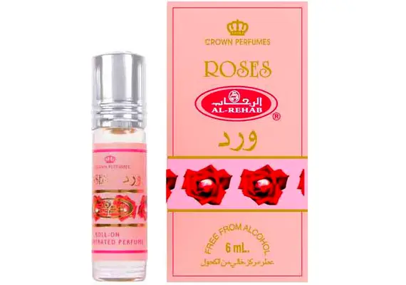 Misk, Musk Roses von Al Rehab - ein romantischer Rosendurft, Roll-on, 6ml, image 