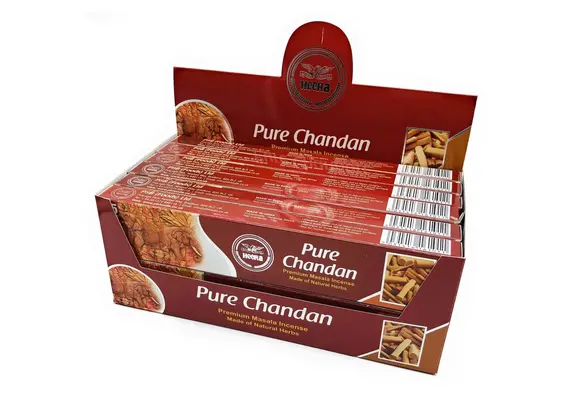 Räucherstäbchen Pure Chandan, Sandelholz von Heera - 15 Stück, image 