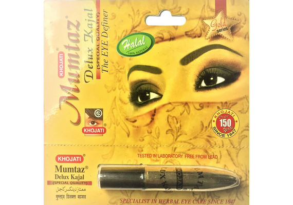 Mumtaz Deluxe Kajalstift von Khojati - 100% natürlicher Eyeliner, reichhaltig und dunkel, image 