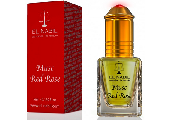 Misk, Musk Red Rose von El Nabil - Duft von Moschus und roter Rose, Roll-on, 5ml, image 