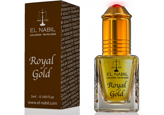 Misk, Musk  Royal Gold von El Nabil - Vanille auf einem Hintergrund von Bernstein Moschus, Roll-on, 5ml, image 