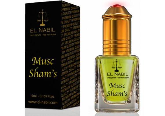Misk, Musk Shams, Musc Sham's von El Nabil - Duft von Jasmin und weißem Moschus, Roll-on, 5ml, image 