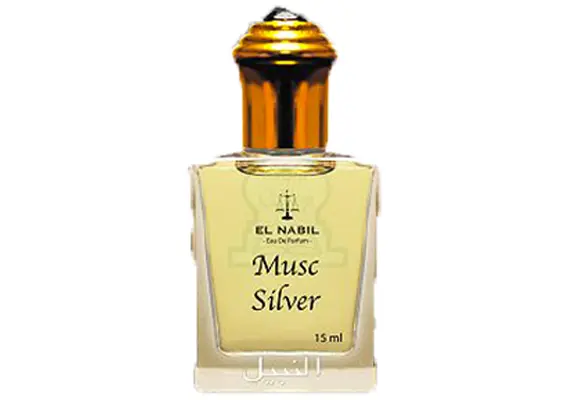 Misk, Musk, Musc Silver von El Nabil - frisch, blumig, fruchtig, Eau de Parfum, Roll-On, 15ml, image 