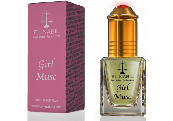 Misk, Musk, Musc, Girl Musc von El-Nabil - fruchtiger Duft mit Moschus, Roll-on, 5ml, image 
