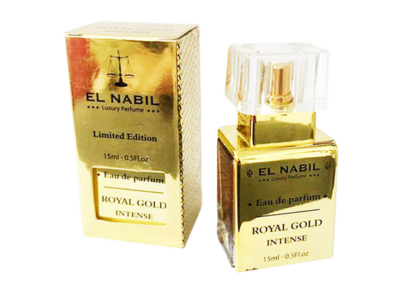 Misk, Musk, Musc Royal Gold Intense von El Nabil - Vanille auf einem Hintergrund von Bernstein Moschus, Eau de Parfum, Spray, 15ml, image 