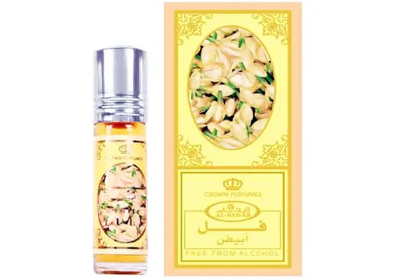 Misk, Musk, Musc White Full von Al Rehab - vollmundiger Blumenduft, mit einem klaren Akzent von Jasmin, Roll-on, 6ml, image 