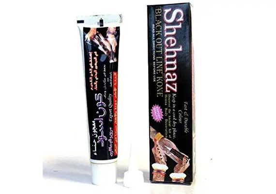 Schwarzes Henna von Shehnaz - Tube mit Spitzenaufsatz für bessere Handhabung, 35g, image 