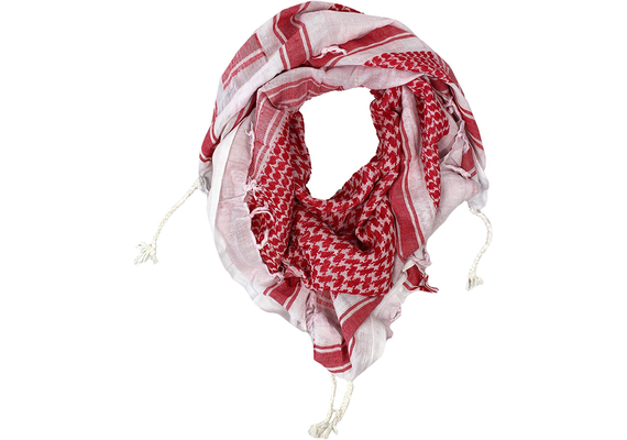 Pali-Tuch, Pali-Schal, Palischal - Palästinenser Tuch Schal in verschiedenen Farben Weiss/Rot, OneSize, image 