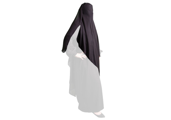 Triangel Niqab, Nikab - ocker/senffarben, image 